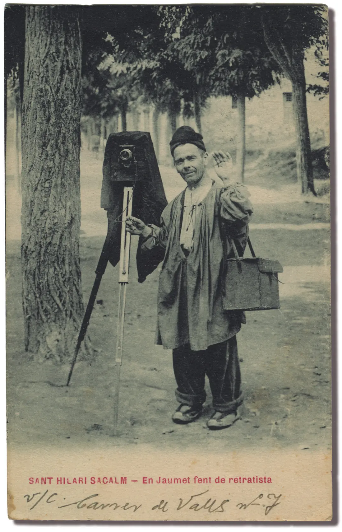 Jaumet haciendo de retratista.